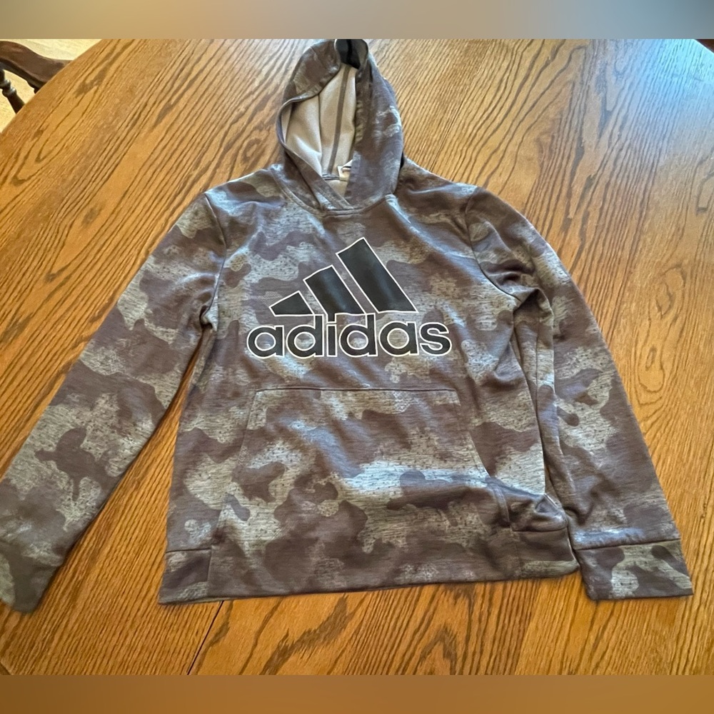 Adidas boy’s sweatshirt with hood size 14/16
